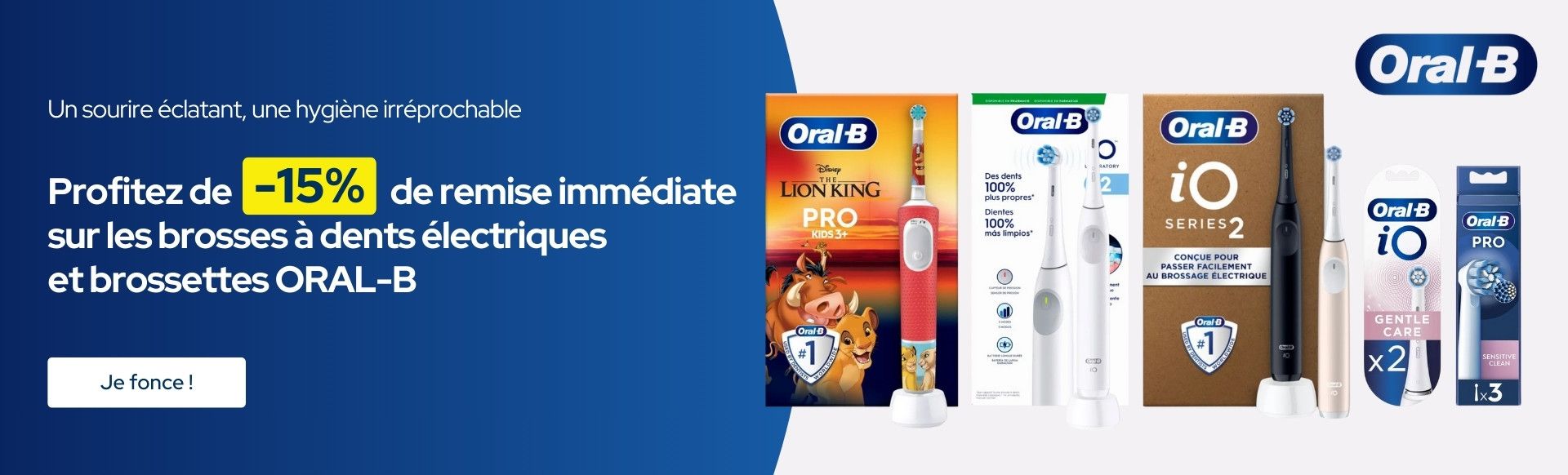 ORAL-B : Réduction sur les brossettes et brosses à dents électriques