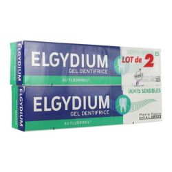 Elgydium Sensitive Dentifrice Dents Sensibles Lot de 2 x 75ml