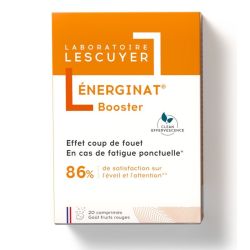 Laboratoires Lescuyer Énerginat Booster Effet Coup de Fouet - 20 Comprimés Effervescents