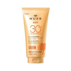 Nuxe Sun Lait Solaire Fondant Haute Protection SPF30 Visage et Corps 150 ml - Protection anti-uva/uvb et bronzage sublimé