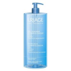 Uriage Gel Surgras Dermatologique - 1 L - Nettoyant Doux Peaux Sensibles Visage & Corps