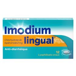 Imodium Lingual 12 comprimés orodispersibles - Lopéramide