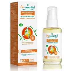 Puressentiel Articulations & Muscles Huile de Massage Arnica & Gaulthérie Bio - 100ml
