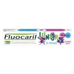 Fluocaril Junior 6-13 ans Dentifrice Goût Bubble Gum 75ml - Bi-fluoré 145mg