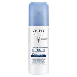 Vichy Déodorant Minéral 48H - 125 ml - Sans Sels d'Aluminium, Tous Types de Peaux