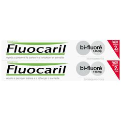 Fluocaril Dentifrice Blancheur Bi-Fluoré - Lot de 2 x 75 ml - Protection Caries & Émail