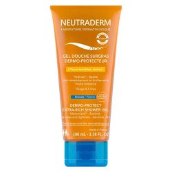 Neutraderm Gel Douche Surgras Dermo-Protecteur 100 ml - Nettoie, apaise, hydrate et protège du dessèchement