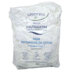 Neutraderm Pads Rectangulaires 100% Coton - 8x10cm - 180 unités
